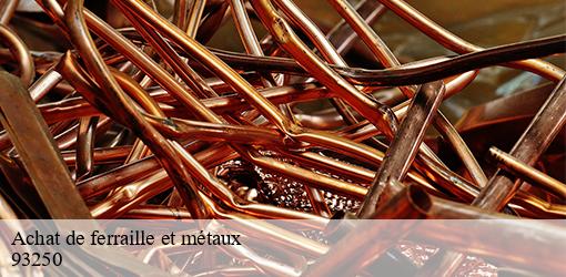 Achat de ferraille et métaux  villemomble-93250 SF Débarras Maison et metaux